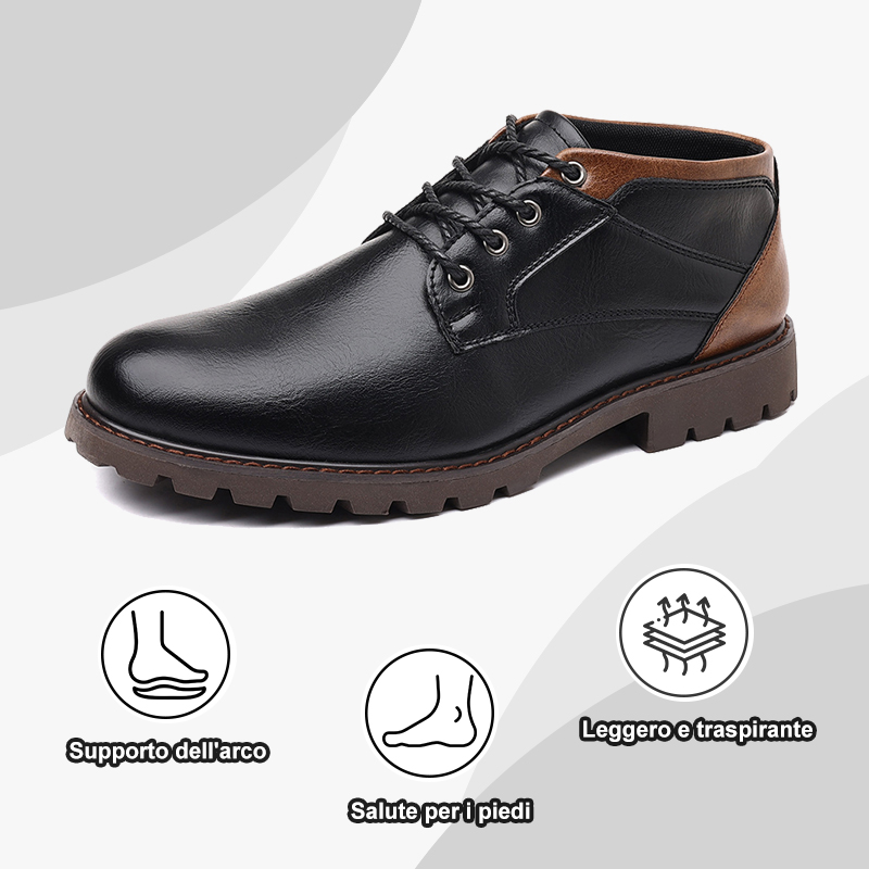 Lo sconto di oggi è del 50%. Le scarpe ortopediche in pelle, realizzate in pelle bovina, possono alleviare la pressione sui piedi e ridurre il dolore.