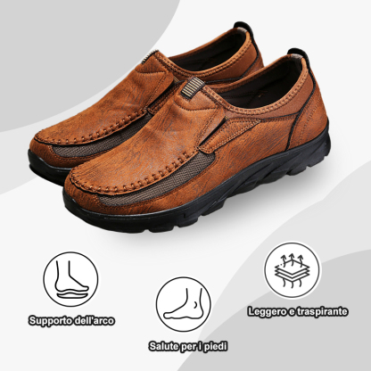 Lo sconto di oggi è del 50%, scarpe ortopediche casual in pelle, alleviano il dolore ai piedi e migliorano la postura della camminata.