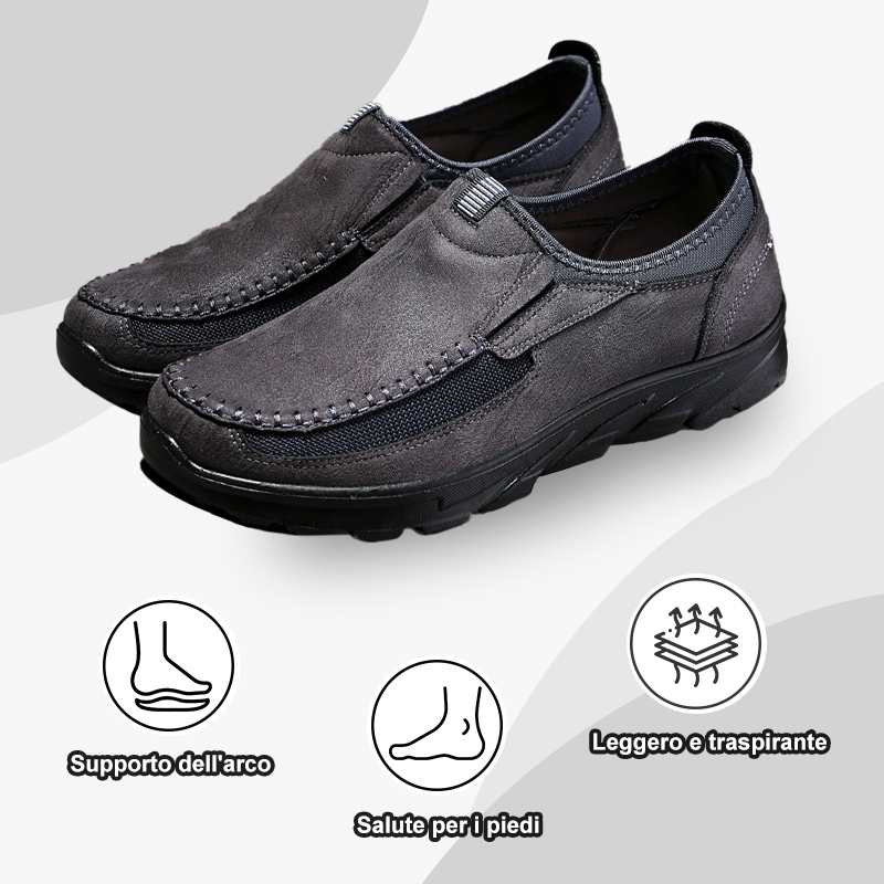 Lo sconto di oggi è del 50%, scarpe ortopediche casual in pelle, alleviano il dolore ai piedi e migliorano la postura della camminata.