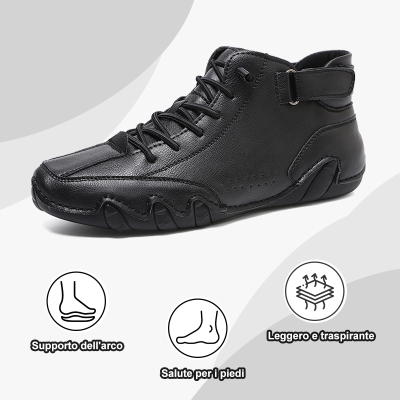 Per un periodo limitato, con uno sconto del 50%, le scarpe ortopediche in pelle alleviano il dolore ai piedi e riducono la pressione del peso sulle articolazioni del piede