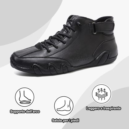 Per un periodo limitato, con uno sconto del 50%, le scarpe ortopediche in pelle alleviano il dolore ai piedi e riducono la pressione del peso sulle articolazioni del piede