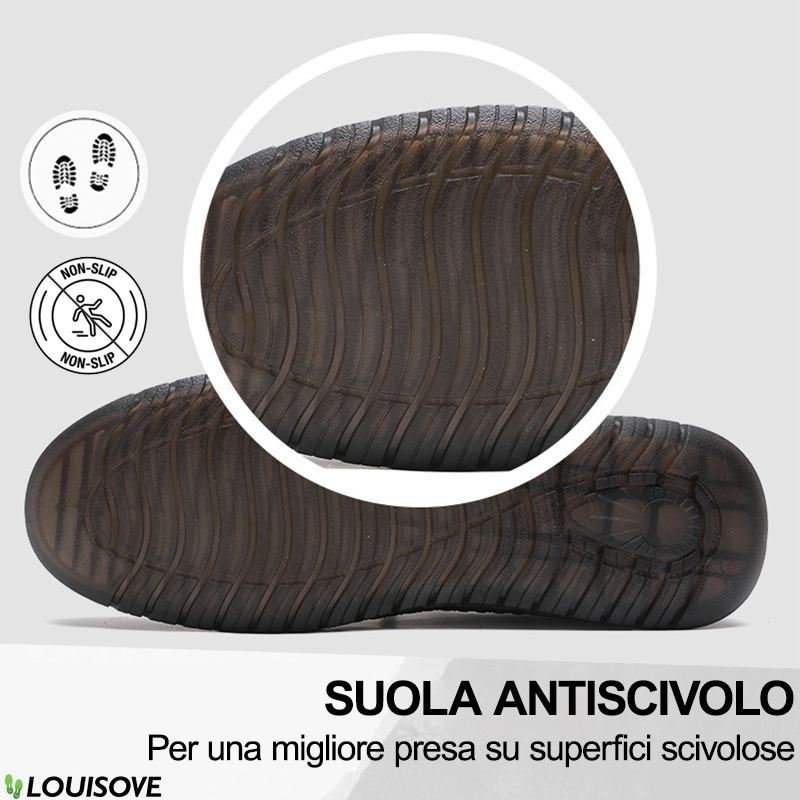 Le scarpe ortopediche da uomo in vera pelle possono modellare i piedi e ridurre l'affaticamento. Ordina ora e ricevi calzini ortopedici gratuiti.