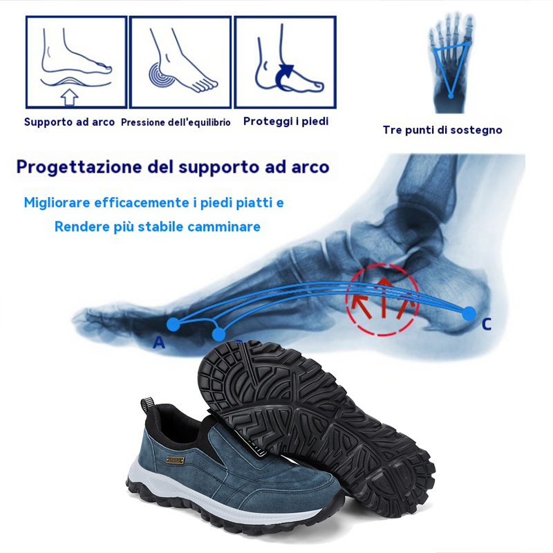 Sconto del 50% sulle scarpe da passeggio alla moda e sulle scarpe ortopediche ergonomiche in prevendita invernale.