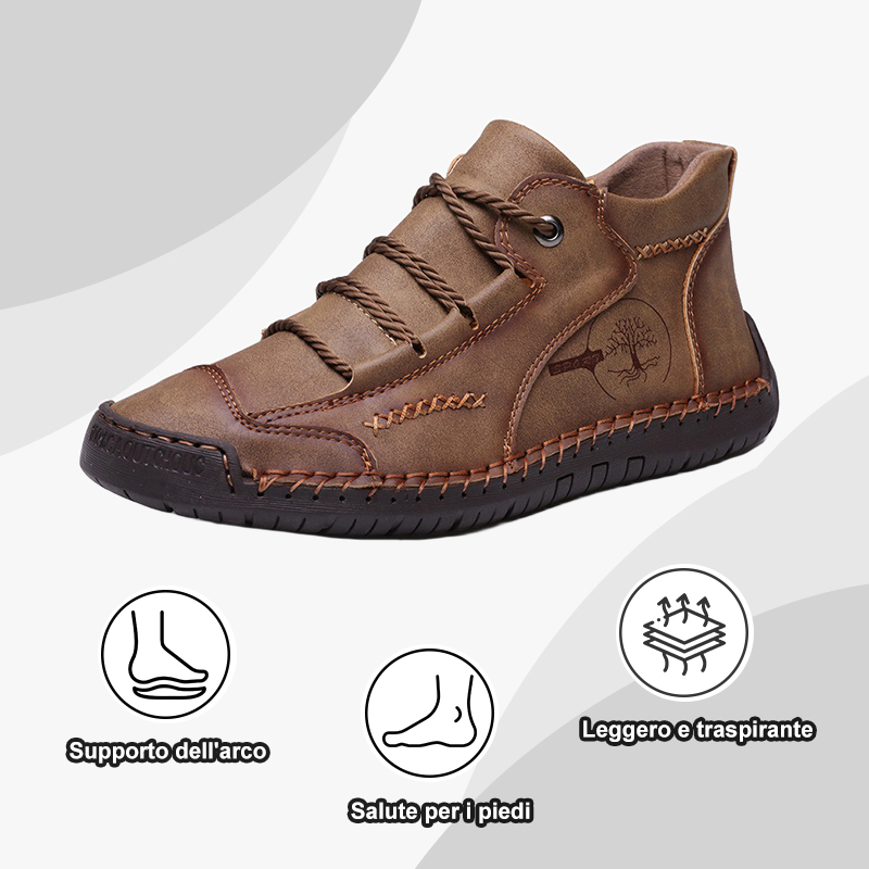 【Sconto del 50%】Scarpe ortopediche in vera pelle, supporto per l'arco 