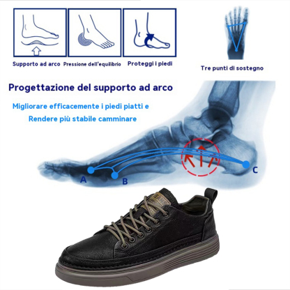 Ordina oggi con uno sconto del 50% Scarpe ortopediche in pelle super morbide, allevia il dolore durante la camminata e riduce la pressione sulle articolazioni.