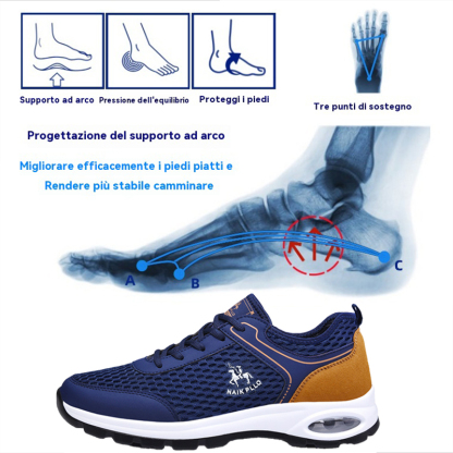 (🔥50% di sconto oggi - da non perdere⏰) Scarpe ortopediche casual da uomo di alta qualità 👞Comode e traspiranti - perfette per camminare