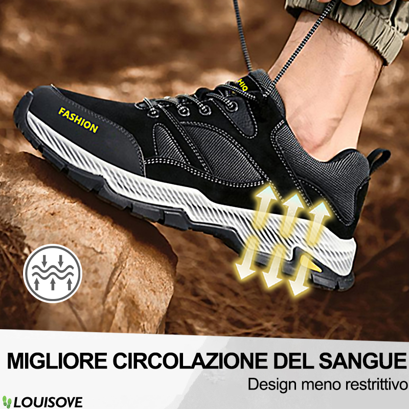 Lo sconto di oggi è del 50%. Le sneakers da uomo sono progettate ergonomicamente per proteggere meglio i piedi e alleviare la pressione.