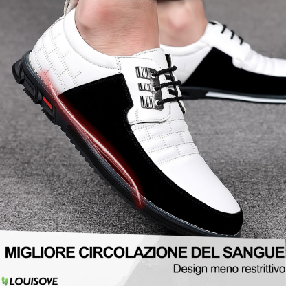 Lo sconto di oggi è del 50%, scarpe ortopediche in pelle da uomo, alleviano il dolore al tallone e riducono la pressione fisica sui piedi