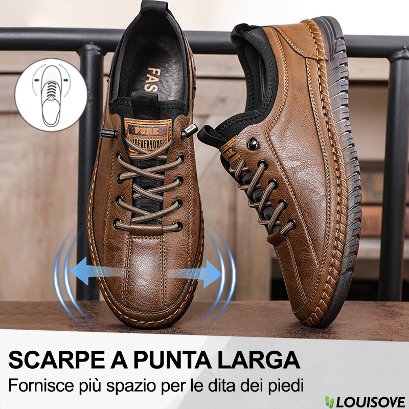 Le scarpe ortopediche da uomo in vera pelle possono modellare i piedi e ridurre l'affaticamento. Ordina ora e ricevi calzini ortopedici gratuiti.