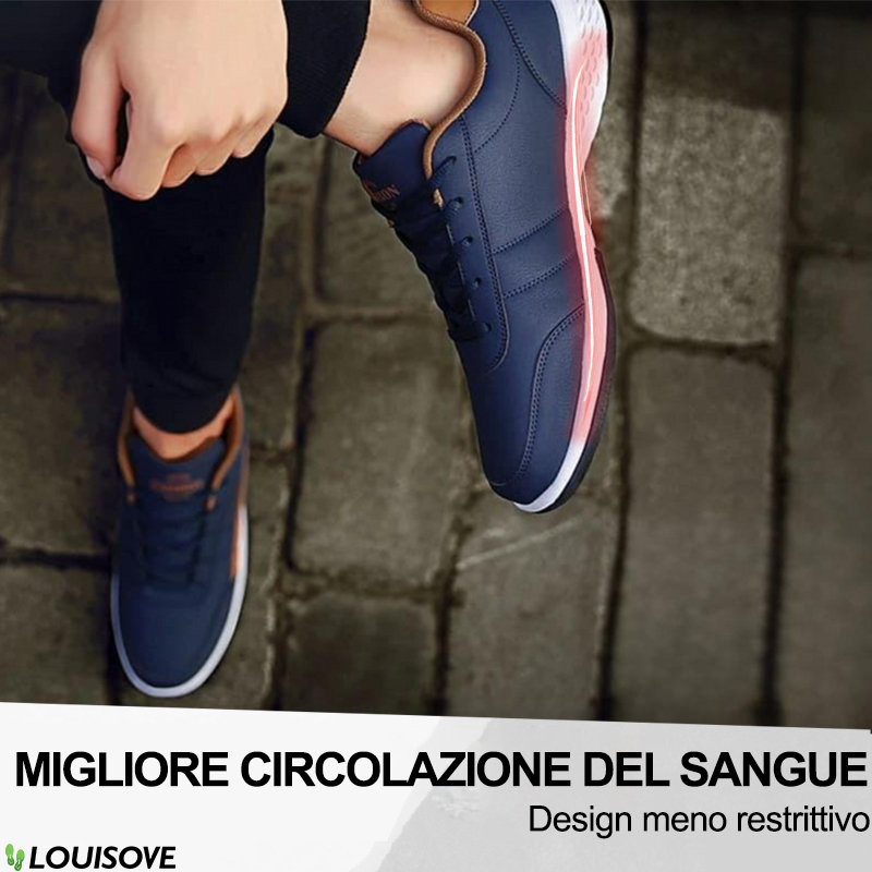 [Sconto del 50% per un periodo limitato] Scarpe da ginnastica ortopediche in pelle ultraleggera per alleviare il dolore Scarpe da ginnastica ergonomiche in pelle comode 👞