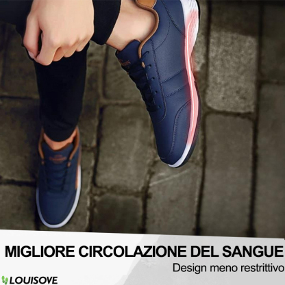 [Sconto del 50% per un periodo limitato] Scarpe da ginnastica ortopediche in pelle ultraleggera per alleviare il dolore Scarpe da ginnastica ergonomiche in pelle comode 👞