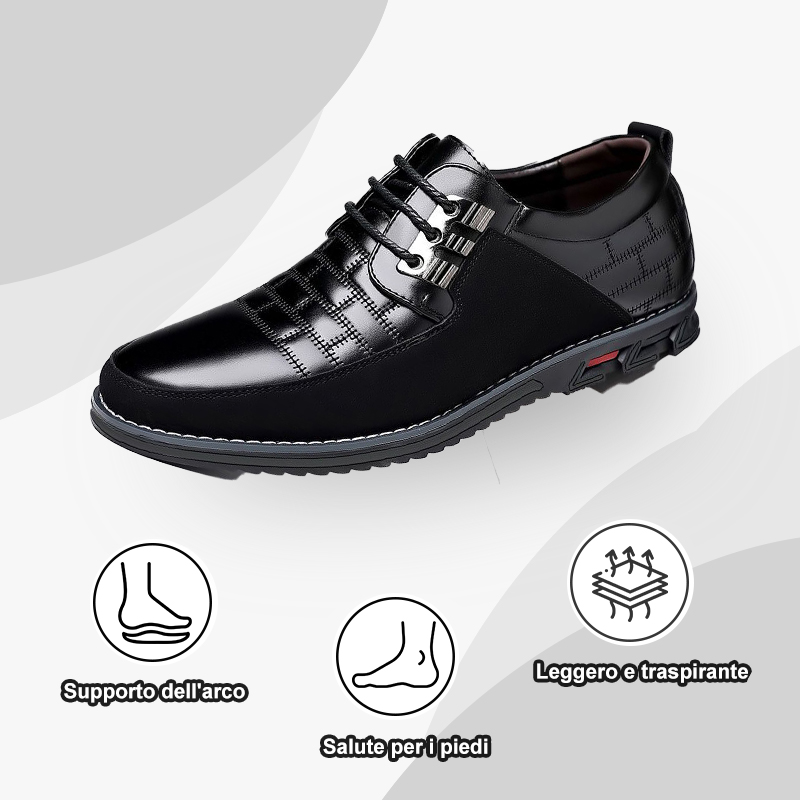 Lo sconto di oggi è del 50%, scarpe ortopediche in pelle da uomo, alle