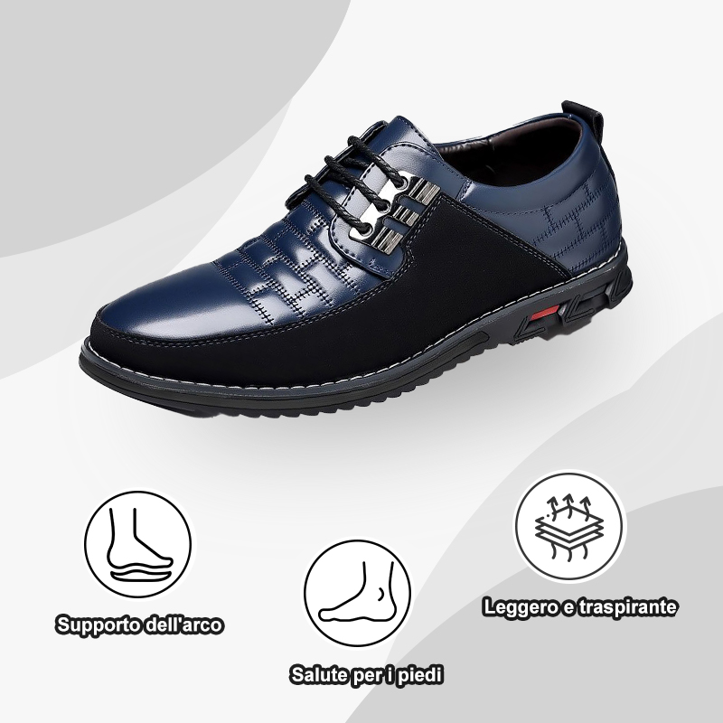 Lo sconto di oggi è del 50%, scarpe ortopediche in pelle da uomo, alle