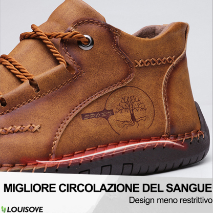 【Sconto del 50%】Scarpe ortopediche in vera pelle, supporto per l'arco plantare e ora calzini ortopedici gratuiti del valore di 20 euro