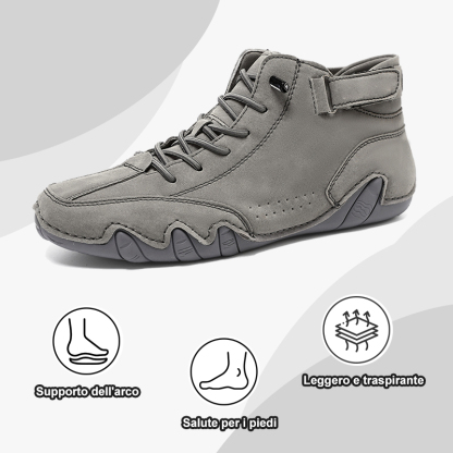 Per un periodo limitato, con uno sconto del 50%, le scarpe ortopediche in pelle alleviano il dolore ai piedi e riducono la pressione del peso sulle articolazioni del piede