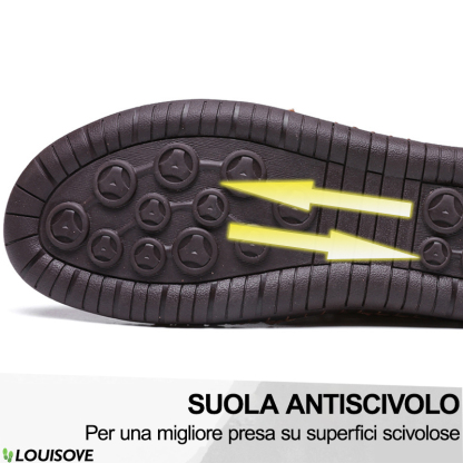 【Sconto del 50%】Scarpe ortopediche in vera pelle, supporto per l'arco plantare e ora calzini ortopedici gratuiti del valore di 20 euro