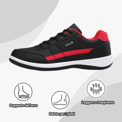[Sconto del 50% per un periodo limitato] Scarpe da ginnastica ortopediche in pelle ultraleggera per alleviare il dolore Scarpe da ginnastica ergonomiche in pelle comode 👞