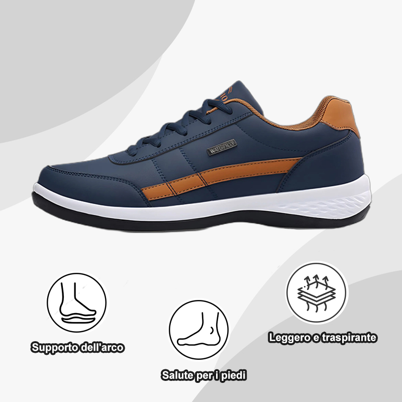 [Sconto del 50% per un periodo limitato] Scarpe da ginnastica ortopediche in pelle ultraleggera per alleviare il dolore Scarpe da ginnastica ergonomiche in pelle comode 👞
