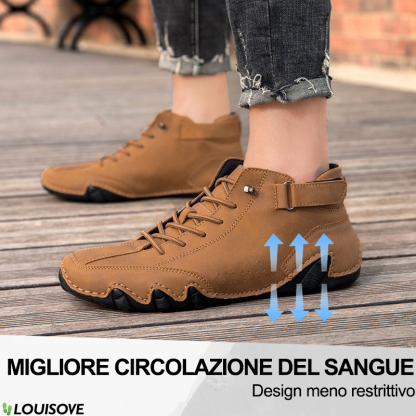 Per un periodo limitato, con uno sconto del 50%, le scarpe ortopediche in pelle alleviano il dolore ai piedi e riducono la pressione del peso sulle articolazioni del piede