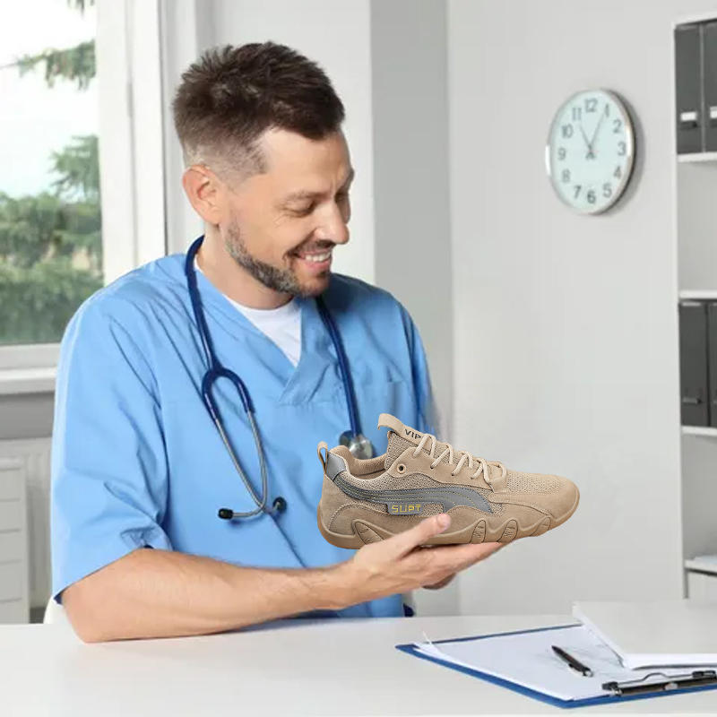 Sconto del 50%, scarpe ortopediche da uomo, alleviano i dolori articolari, si adattano al piede, riducono la pressione del piede