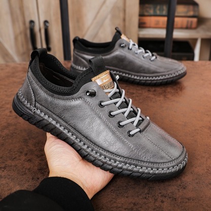 [🔥Oslava 10. výročí – obrovská sleva] Pánské ortopedické kožené boty – pohodlné a ulevující od bolesti👞Ergonomický design