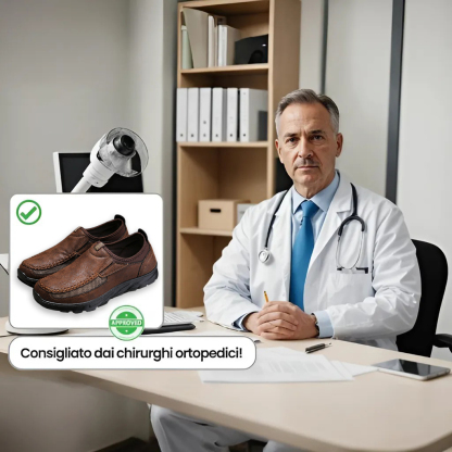 Lo sconto di oggi è del 50%, scarpe ortopediche casual in pelle, alleviano il dolore ai piedi e migliorano la postura della camminata.