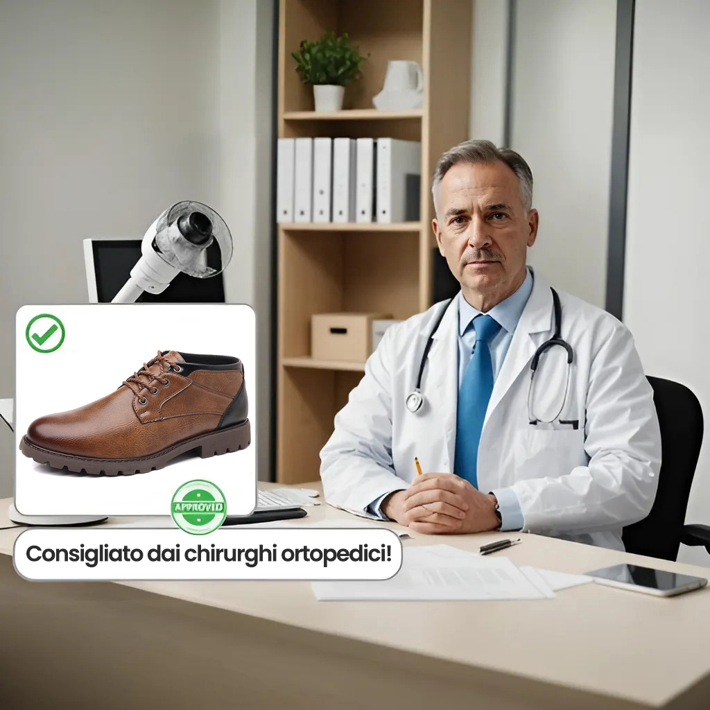 Lo sconto di oggi è del 50%. Le scarpe ortopediche in pelle, realizzate in pelle bovina, possono alleviare la pressione sui piedi e ridurre il dolore.
