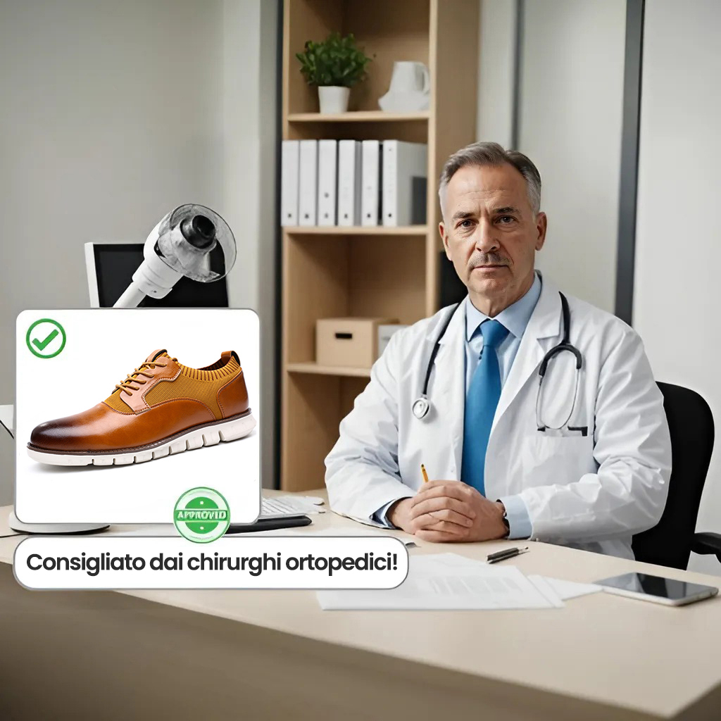 Sconto del 50% sulle scarpe ortopediche in pelle per proteggere meglio i tuoi piedi e alleviare dolori e stanchezza
