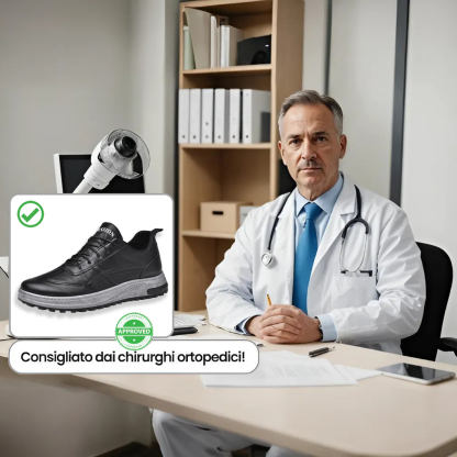 (🔥50% DI SCONTO OGGI - DA NON PERDERE) Scarpe ortopediche da uomo in vera pelle dal design ergonomico