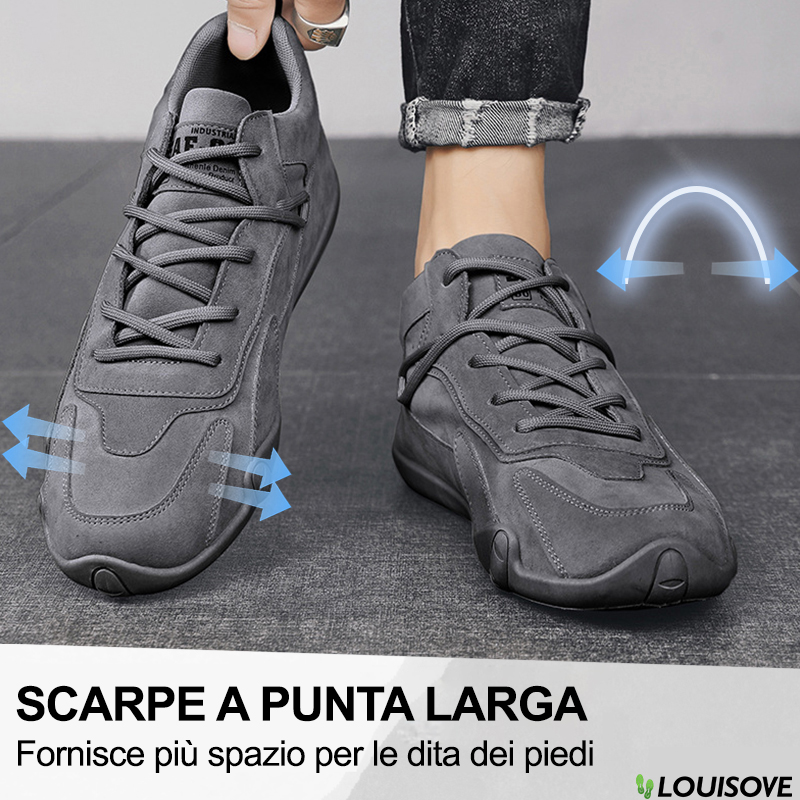 Oggi riceverai uno sconto del 50% sulle scarpe ortopediche da esterno da uomo che leniscono i piedi, alleviano il dolore e riducono lo stress sui piedi.