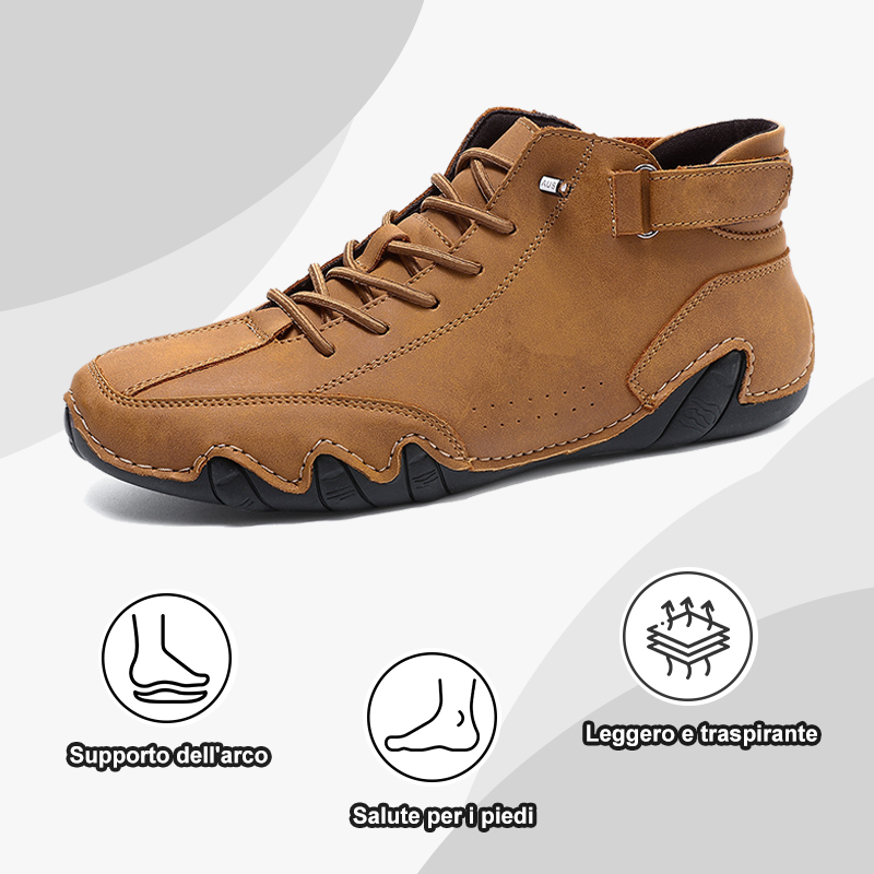 Per un periodo limitato, con uno sconto del 50%, le scarpe ortopediche in pelle alleviano il dolore ai piedi e riducono la pressione del peso sulle articolazioni del piede
