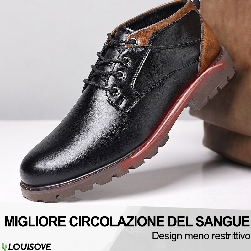 Lo sconto di oggi è del 50%. Le scarpe ortopediche in pelle, realizzate in pelle bovina, possono alleviare la pressione sui piedi e ridurre il dolore.