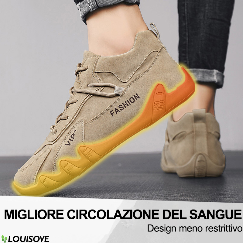 Oggi riceverai uno sconto del 50% sulle scarpe ortopediche da esterno da uomo che leniscono i piedi, alleviano il dolore e riducono lo stress sui piedi.