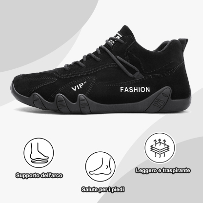 Oggi riceverai uno sconto del 50% sulle scarpe ortopediche da esterno da uomo che leniscono i piedi, alleviano il dolore e riducono lo stress sui piedi.