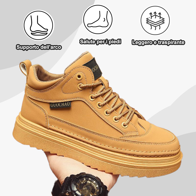 (50% di sconto oggi) Scarpe ortopediche da uomo con supporto dell'arco plantare per un efficace sollievo dal dolore - Design ergonomico
