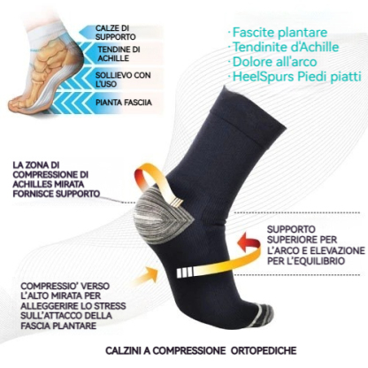 🔥 🧦 Calzini ortopedici 🧦 Trattamento dolore ai piedi 🧦 Gratis