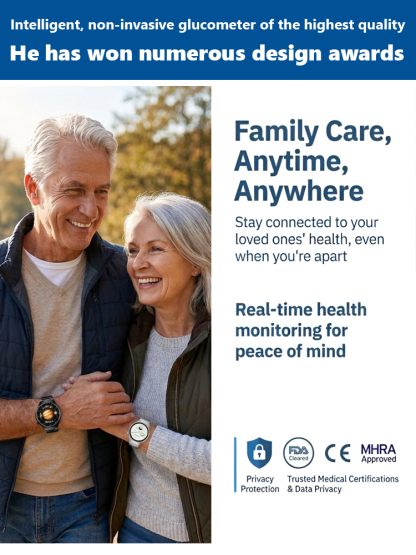 🌍 US-German Co-Engineered + Top University Tech! Doctors’ #1 Pick Smart Watch – 3s Painless Blood Glucose Monitoring!