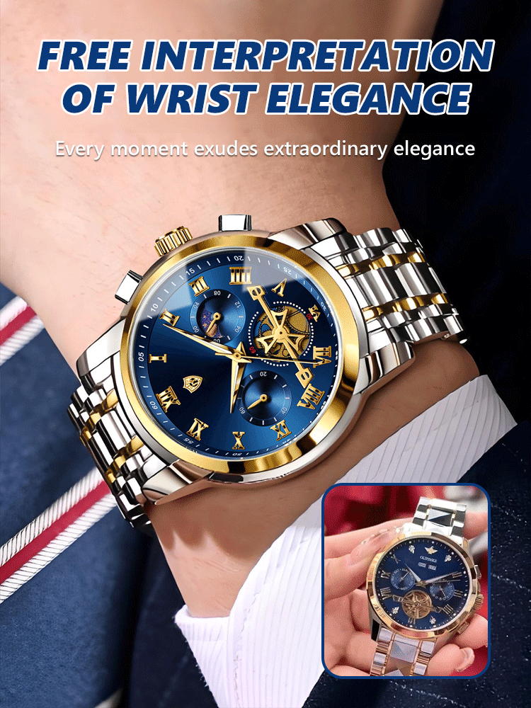 【Trusted by a century-old Swiss brand🏔️】Multifunctional waterproof men's watch