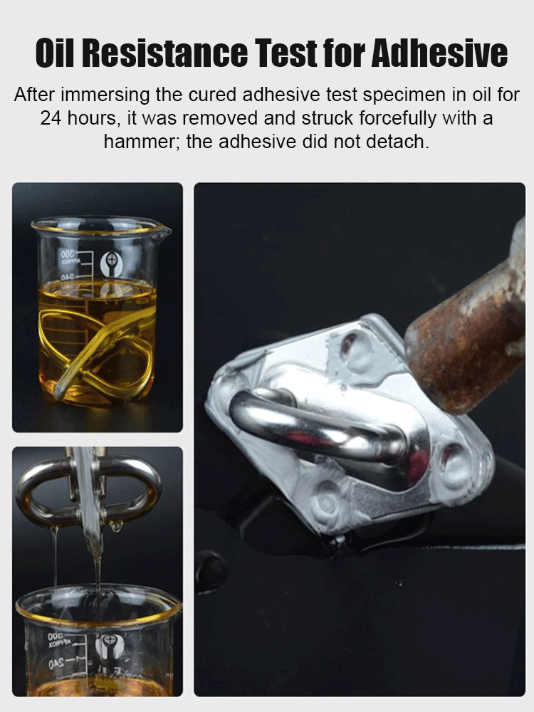 Steel-Grade Strength Welding Adhesive, High & Low Temperature Resistant -40℃ to 200℃, Multi-Material Universal Repair🔩