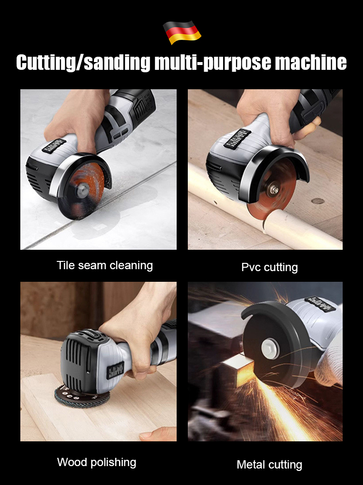 UL Safety Certified ⚡ 4-in-1 Mini Angle Grinder – Safe for Beginners! ✨