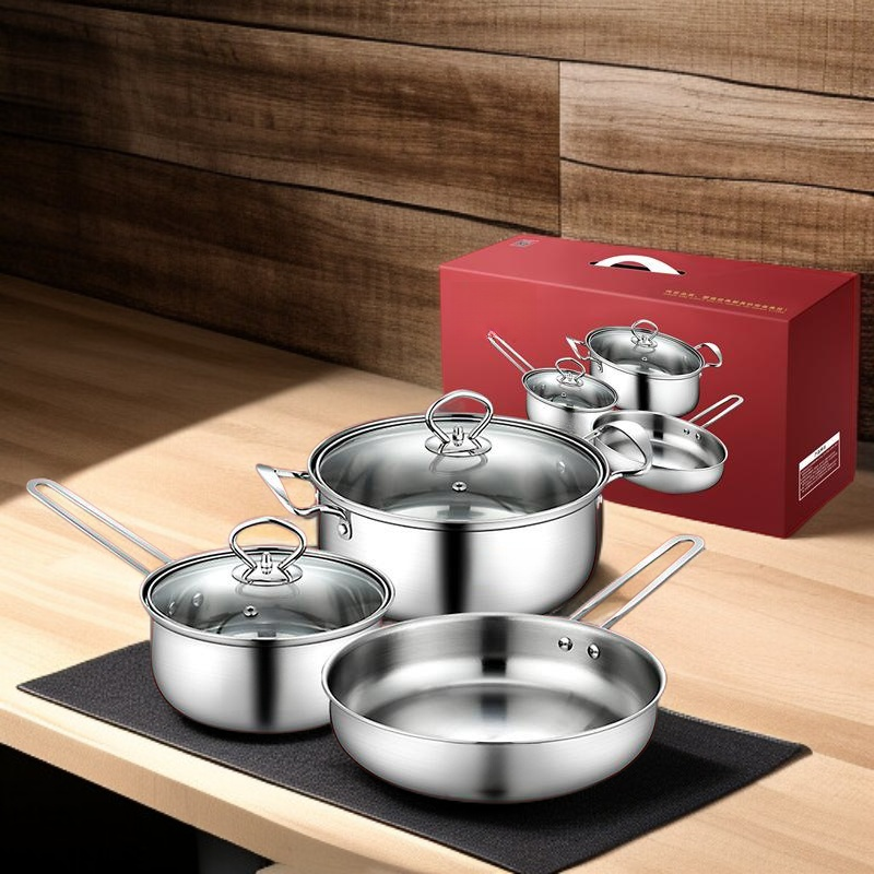 Stainless Steel Kitchenware Set - Three Pieces