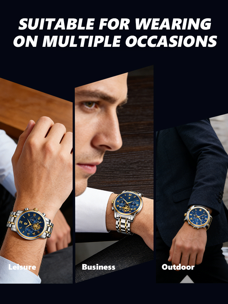 【Trusted by a century-old Swiss brand🏔️】Multifunctional waterproof men's watch