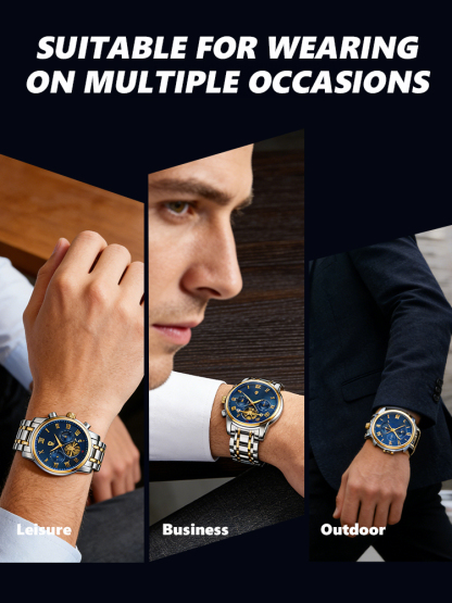 【Trusted by a century-old Swiss brand🏔️】Multifunctional waterproof men's watch