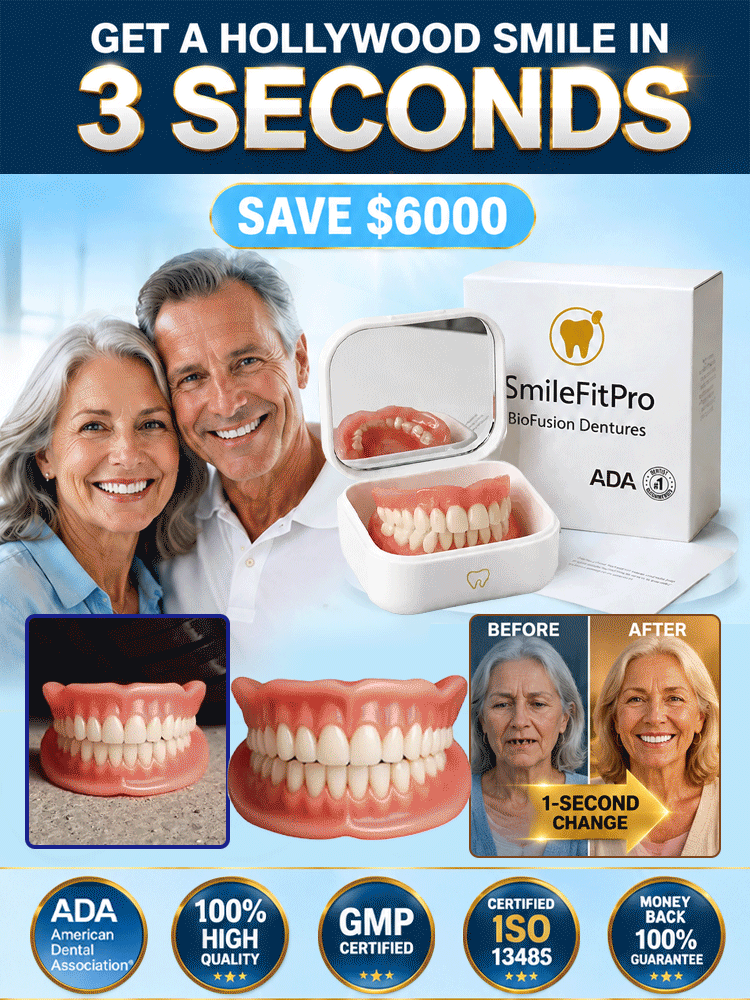 🚀 Custom Snap-On Fit: 1 Mold to Perfect Smile, No more Loose Dentures!