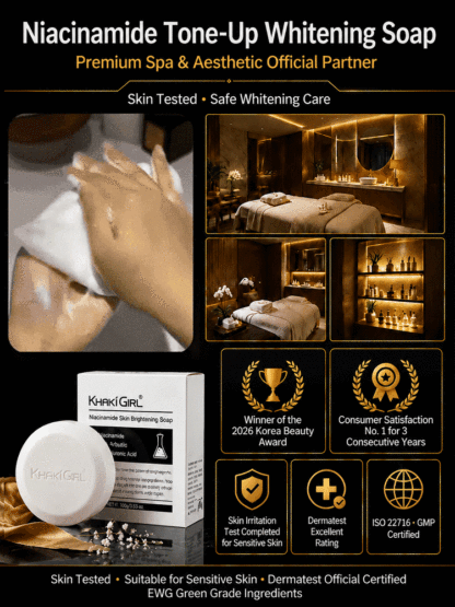【All-Body Niacinamide Whitening Soap】7x Niacinamide Power: 7 Days to Radiant Skin, No more Dark Spots!