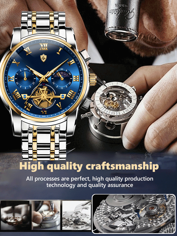 【Trusted by a century-old Swiss brand🏔️】Multifunctional waterproof men's watch