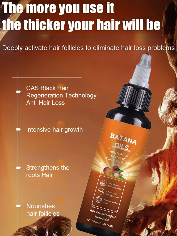 2 Weeks to Regrow Hair Like Crazy 🌱Batana Hair Oil - Hair Explosion Mode ON🔥Buy One Get One FREE 🎁