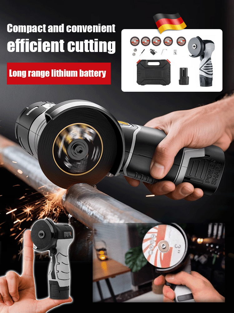 UL Safety Certified ⚡ 4-in-1 Mini Angle Grinder – Safe for Beginners! ✨