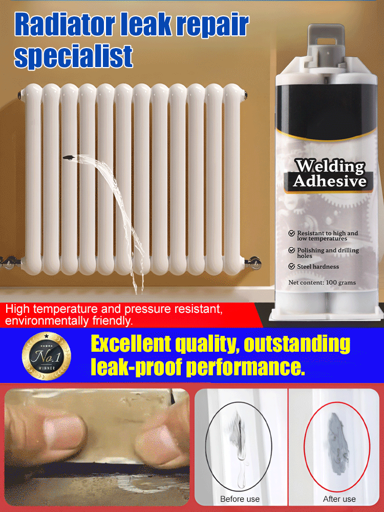 Steel-Grade Strength Welding Adhesive, High & Low Temperature Resistant -40℃ to 200℃, Multi-Material Universal Repair🔩