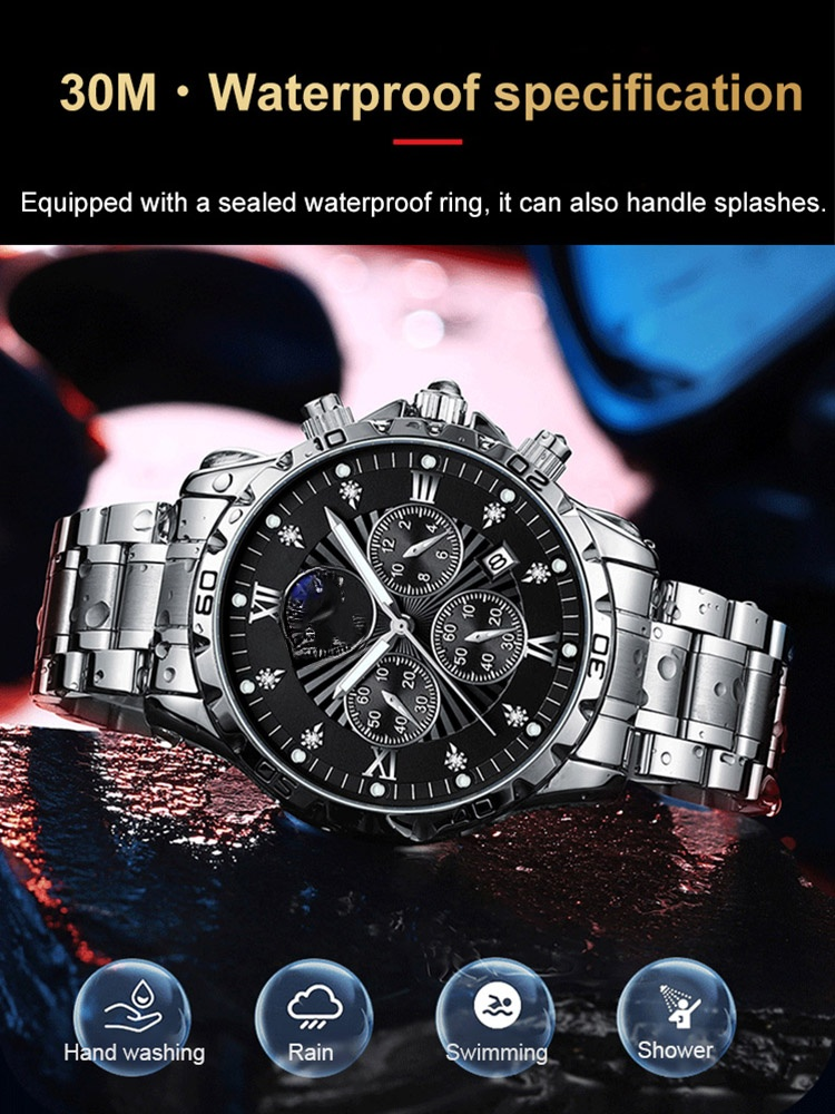 Direct from factory✨, men's multifunctional luminous waterproof watch—limited to 200 pieces.⌚️